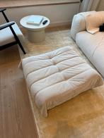 Togo-stijl ottoman / voetenbank – off-white corduroy, Huis en Inrichting, Ophalen, Vierkant, 75 tot 100 cm, 75 tot 100 cm