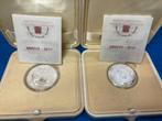Vaticaan 5€ + 10€ 2017 – Proof, Timbres & Monnaies, Monnaies | Europe | Monnaies euro, Enlèvement ou Envoi, Monnaie en vrac, Argent