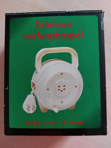 15m telefoonhaspel retro verlengsnoer telefoon verlengkabel  beschikbaar voor biedingen