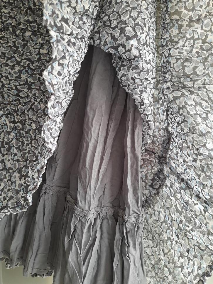 Jupe fluide, agréable à porter. Taille 44/46. Gris, bleu, bl, Kleding | Dames, Jumpsuits, Zo goed als nieuw, Blauw, Ophalen of Verzenden