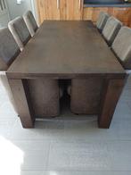 Te koop massief eiken eettafel, Huis en Inrichting, Tafels | Eettafels, Ophalen