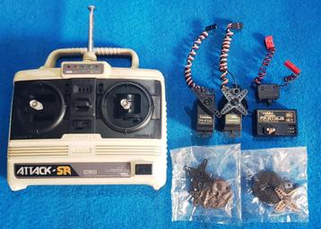 Vintage Futaba/Robbe Attack-SR zenderset van 1988-1990 beschikbaar voor biedingen