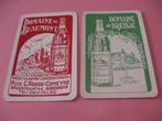 2 oude losse speelkaarten likeuren (185), Collections, Cartes à jouer, Jokers & Jeux des sept familles, Comme neuf, Carte(s) à jouer