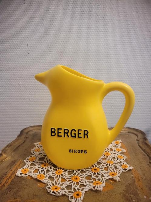 Berger waterkruik met stroop, Verzamelen, Merken en Reclamevoorwerpen, Ophalen of Verzenden