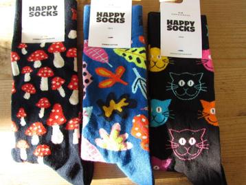Chaussettes Happy Socks 41-46, Neuf, Chaussettes et Chaussettes genoux, Enlèvement ou Envoi, Autres couleurs