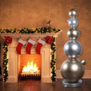 Christmas Ball Stack – Kerstbal Hoogte 216 cm beschikbaar voor biedingen