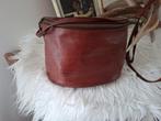 Handtas crossbody leder Fred de la Bretoniere, Ophalen of Verzenden, Zo goed als nieuw, Bruin, Handtas
