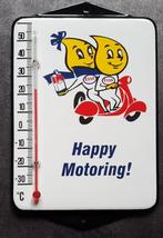 Esso happy motoring emaillen reclame thermometer retro kado, Enlèvement ou Envoi, Comme neuf, Ustensile