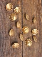 oude goudkleurige brandweerknoop, jaren 50-60, Ophalen of Verzenden