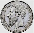 Belgium 50 Cents 1866 FDC MS64 Topstuk!!, Verzenden, Zilver, Losse munt, Zilver
