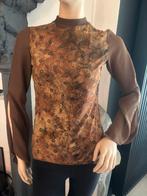 Top met voile mouwen, Kleding | Dames, Blouses en Tunieken, Bruin, Verzenden, Precious, Nieuw