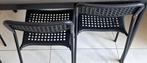 4 zwarte stoelen in goede staat, Ophalen, Zo goed als nieuw, Zwart