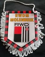 RWD Molenbeek RWDM 1980s mooie vintage voetbal vaandel, Verzamelen, Ophalen of Verzenden, Zo goed als nieuw, Vaantje of Sjaal