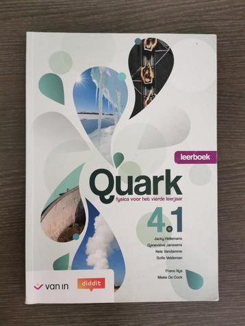 Quark 4.1 leerboek fyscica 4de jaar ASO, Physique, Comme neuf, Secondaire, Enlèvement