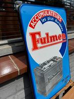 Fulmen Accu oud emaille reclamebord, Verzamelen, Merken en Reclamevoorwerpen, Ophalen of Verzenden, Gebruikt, Reclamebord