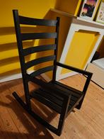 Schommelstoel Ikea, Huis en Inrichting, Stoelen, Ophalen, Zo goed als nieuw, Zwart, Hout