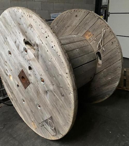 TOURETS EN BOIS, Tuin en Terras, Tuintafels, Zo goed als nieuw, Rond, Hout, Ophalen of Verzenden