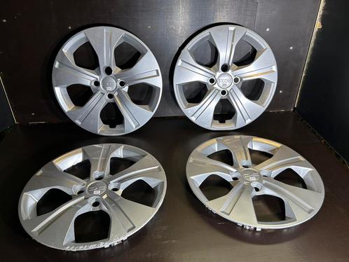 4 Dacia Sandero Logan 15" wieldoppen, Auto diversen, Wieldoppen, Gebruikt, Ophalen of Verzenden