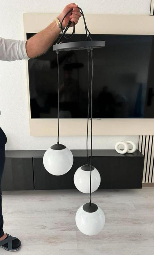 Amper gebruikt salon lamp, Huis en Inrichting, Lampen | Vloerlampen, Zo goed als nieuw, 100 tot 150 cm, Glas, Ophalen of Verzenden