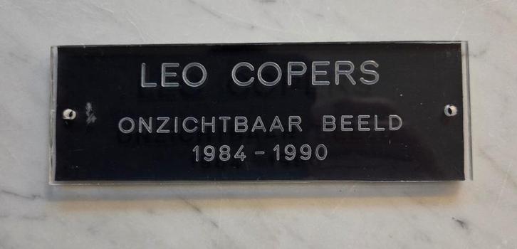 Leo Copers, 'Onzichtbaar beeld' , plexi, sign. & numm., '90., Antiek en Kunst, Kunst | Overige Kunst, Ophalen of Verzenden