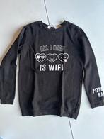 All I need is WIFI op zwarte TRUI - maat 146/152 - H&M, Enfants & Bébés, Vêtements enfant | Taille 146, Enlèvement ou Envoi, H&M