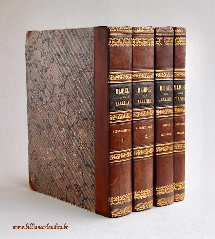 Oude BIJBEL BIBLIA (1820-'30) Vander PALM > gebruik JEHOVA!, Antiek en Kunst, Antiek | Boeken en Manuscripten, Ophalen of Verzenden