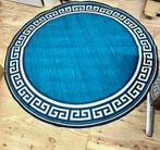 Tapis rond XL de 200 cm, cercle rond, style chinois NEUFE, Bleu, Rond, Enlèvement ou Envoi, 200 cm ou plus