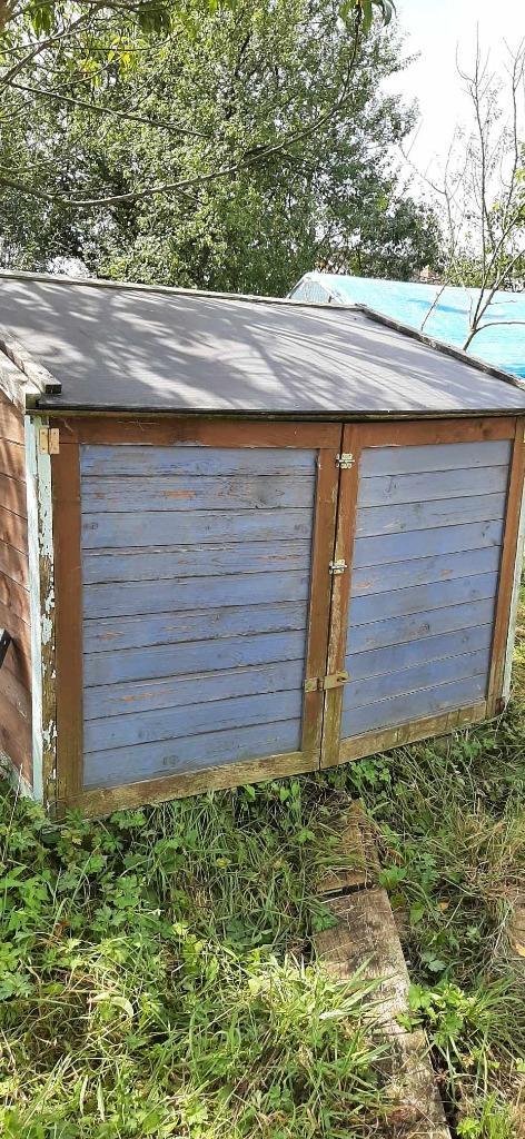 abri de stockage de jardin, Tuin en Terras, Tuinhuizen, Gebruikt, Blokhut, Hout, Minder dan 250 cm, Minder dan 200 cm, Ophalen