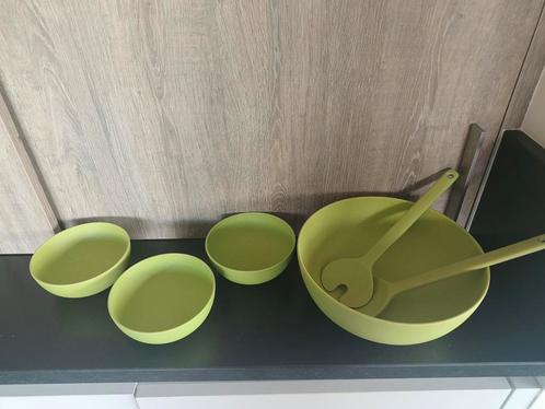 Kommenset groen Point-Virgule, Huis en Inrichting, Keuken | Servies, Zo goed als nieuw, Ophalen of Verzenden