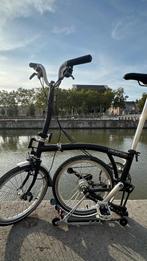 Brompton zwart M6R 6 versnellingen nieuw 50km 2024, Fietsen en Brommers, Ophalen, Brompton, 14 tot 16 inch, Versnellingen