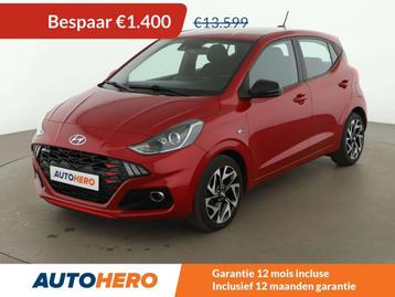 Hyundai i10 1.0 TGDI N Line (bj 2021), Auto's, Voorwielaandrijving, Stof, Gebruikt, Start-stop-systeem