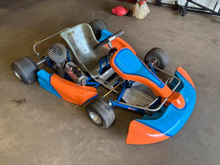 Birel pro kar met Ital Sistem en Tecno met Parilla motor, Sport en Fitness, Karting, Gebruikt, Kart, Ophalen