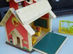 Fisher-Price schooltje 1971, Kinderen en Baby's, Ophalen of Verzenden, Gebruikt, Met geluid