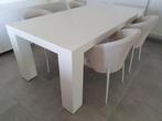 Eettafel en dressoir. Hoogglans met ruig wit driftwood., Ophalen