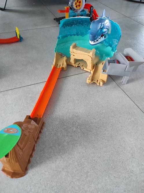 Hot Wheels City Shark Attack Beach, Kinderen en Baby's, Speelgoed | Racebanen, Gebruikt, Hot Wheels, Ophalen of Verzenden