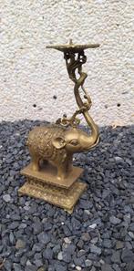 Bronzen Olifant kandelaar, decoratief en uniek, Ophalen of Verzenden, Brons