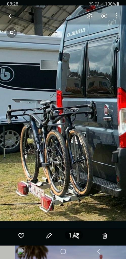 Fietsdrager auto / campervan / mobilhome, Auto diversen, Fietsendragers, Zo goed als nieuw, 2 fietsen, Ophalen