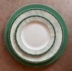 Vaisselle en porcelaine Wunsiedel Bavaria — verte et dorée, Service complet, Enlèvement ou Envoi, Comme neuf, Autres styles