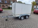 Gesloten dubbelas aanhangwagen 250*150*125, Auto diversen, Aanhangers en Bagagewagens, Ophalen, Gebruikt