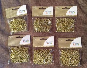 parels goudkleur nieuw 6 zakjes samen beschikbaar voor biedingen