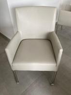 witte stoelen voor bij een eettafel, Ophalen, Gebruikt, Wit, Leer