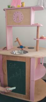 Keukentje met schortjes, bordjes, bestek, pannetjes,..., Kinderen en Baby's, Speelgoed | Speelkeukens, Ophalen, Gebruikt