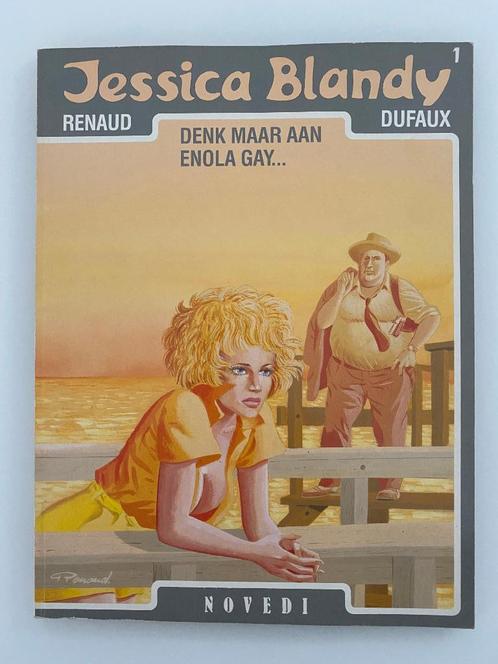 Jessica Blandy 1 Denk maar aan Enola Gay... 1ste druk 1987, Boeken, Stripverhalen, Gelezen, Eén stripboek, Ophalen of Verzenden