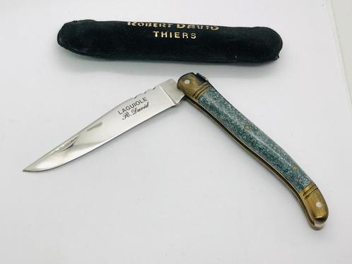 Laguiole Robert David L’ Arbalète 20 cm France Steen HANDE M, Caravans en Kamperen, Kampeergereedschap, Nieuw, Ophalen of Verzenden
