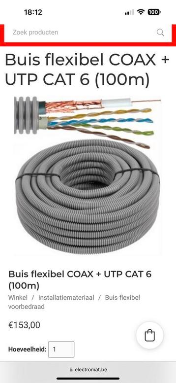 Utp coax kabel, internet kabel.