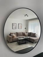 Grand miroir rond noir IKEA, Ophalen, Rond, Zo goed als nieuw, 75 tot 100 cm