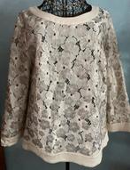 Caroline Biss 38 Prachtige kantlook blouse, Maat 38/40 (M), Beige, Nieuw, Ophalen of Verzenden