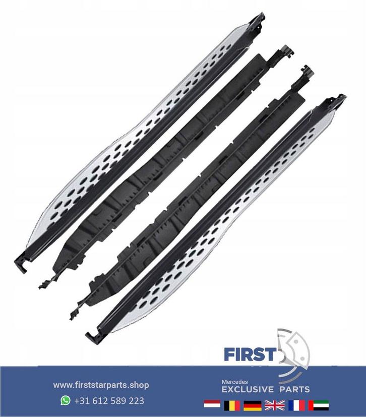 W254 C254 GLC 43 63 AMG TREEPLANKEN ZIJSKIRT SET SIDESKIRTS, Auto-onderdelen, Carrosserie, Bumper, Mercedes-Benz, Gebruikt, Ophalen of Verzenden