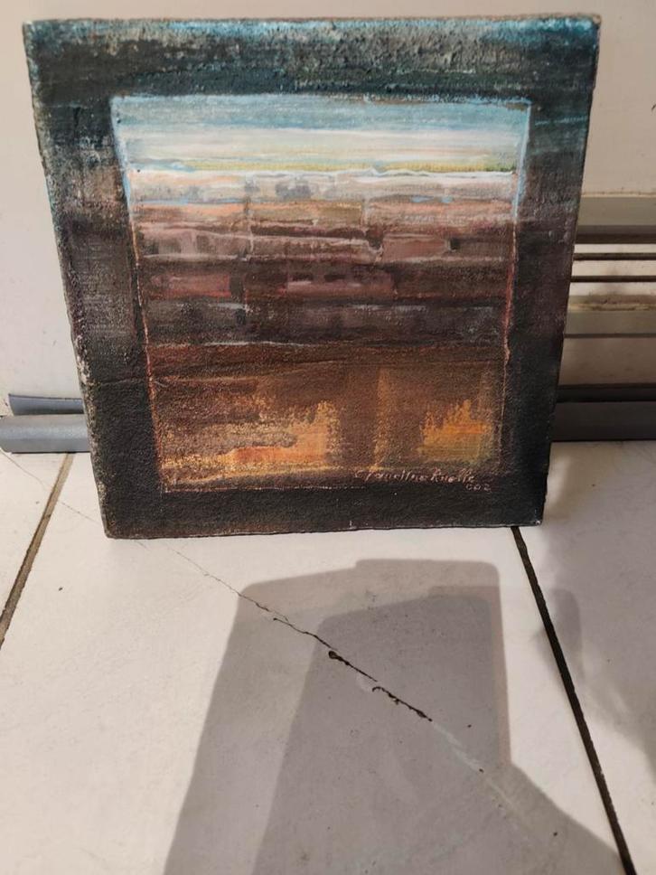 Tableaux de Claudine Ruelle... signé, Antiek en Kunst, Kunst | Schilderijen | Modern, Ophalen