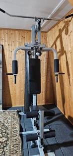 Chest press,lat pulldown en leg extension machine 50kg, Sport en Fitness, Ophalen, Gebruikt, Metaal, Rug